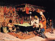 Jose Villegas y Cordero The Slipper Merchant oil painting